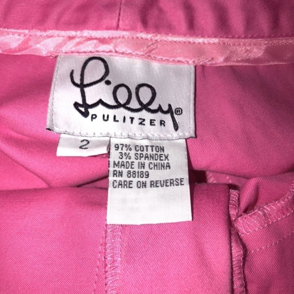 Lilly Pulitzer size 2 pink chino preppy Pants/slacks - Picture 3 of 5